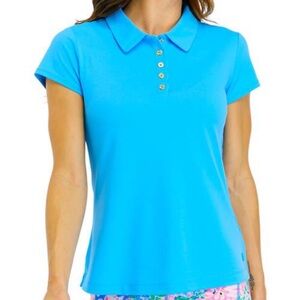NWT Lilly Pulitzer UPF 50+ Luxletic Frida
Scallop Polo Top XXL